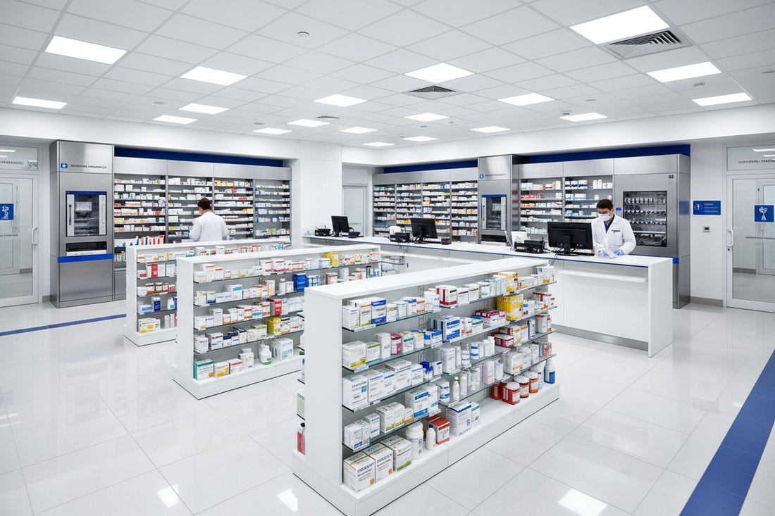 Hospital pharmacy technician work environment