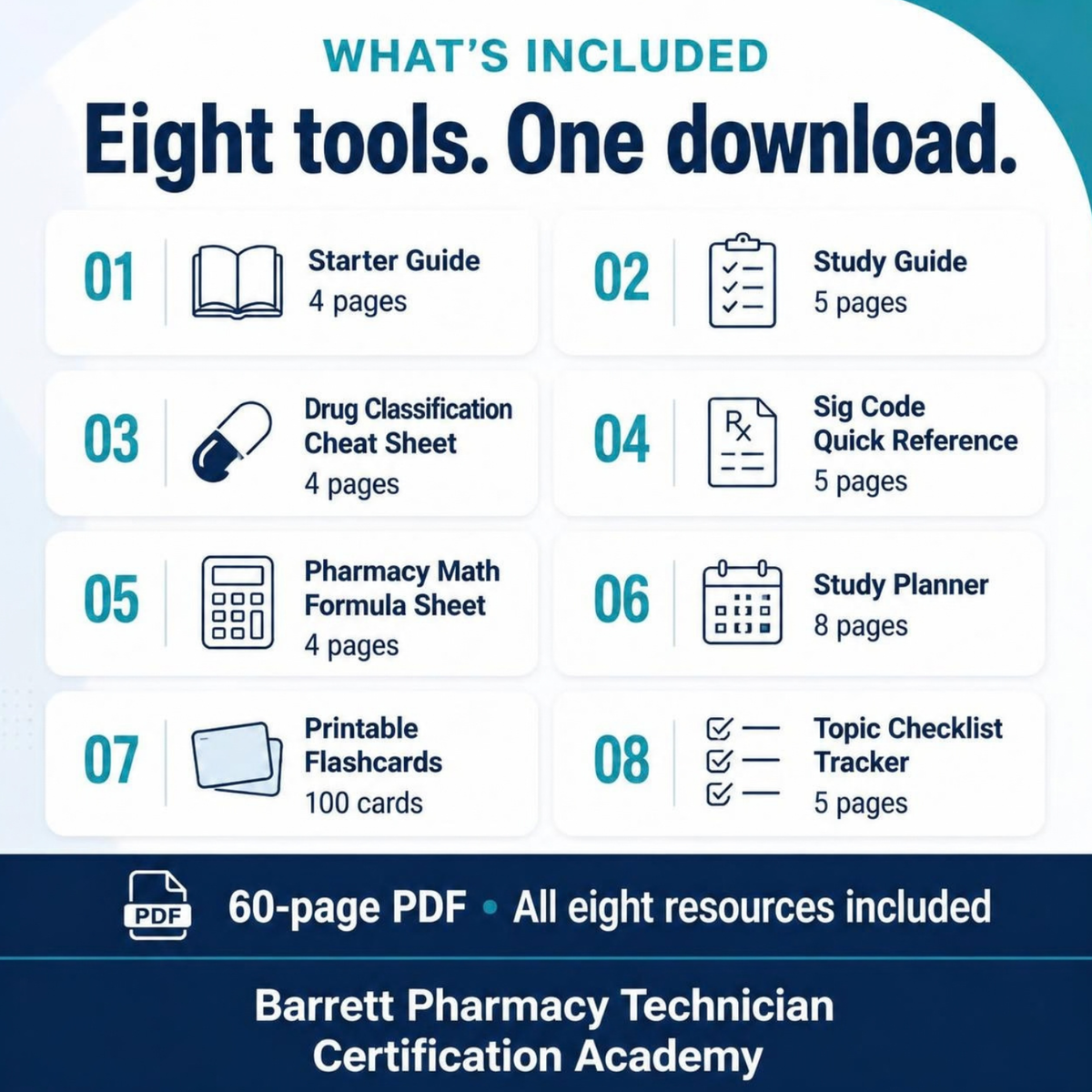 Barrett Pharmacy Technician Certification Academy whats included
