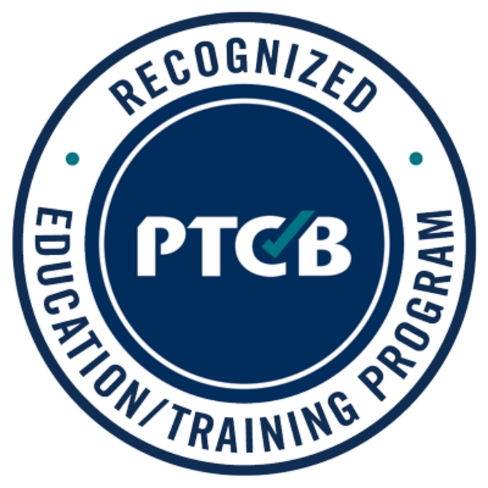 PTCB Recognized Education and Training Program badge