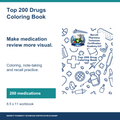 Top 200 drugs coloring book
