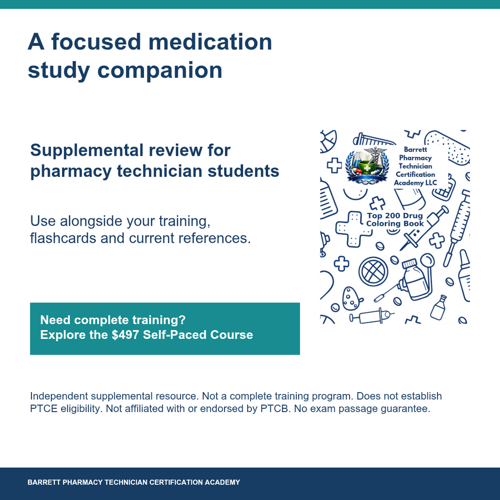 Top 200 drugs coloring book study guide 